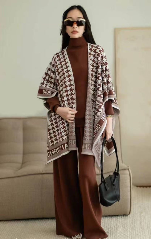 Premium Quality Knitted Co-Ord Sets With Shawls